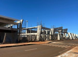Mais moderno e funcional, novo receptivo do aeroporto ganha forma com avanço das obras em Dourados Home