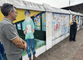 Com verba do FMIC, murais da ferrovia ganham site no sábado Home