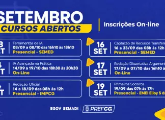 Egov abre vagas em seis cursos de capacitação na Capital Home